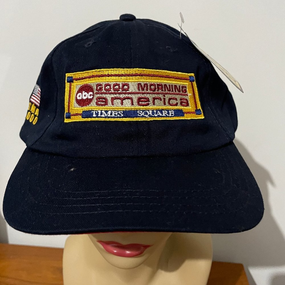 Good Morning America Hat Trucker Cap Times Square  2000 NYC NWT Vintage